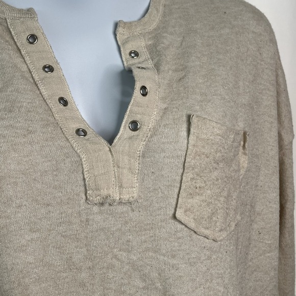 In‎ Loom Women's Peasant Top Sz M Soft Tunic Boho Cottagecore V Neck - Picture 4 of 13